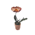 Castiçal flor de cobre com vaso P - Imagem 1
