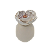 Difusor cabaça branco opaco com rosa P - Imagem 1