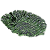 Bowl folha costela de Adão verde (53 cm) - Imagem 1