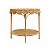 Mesa redonda em junco com borda scallop - Imagem 1