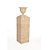 Pedestal com vaso em rattan - Imagem 1