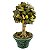 Topiaria limão siciliano com vaso verde vazado - Imagem 1
