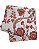 Toalha floral rouge de fer quadrada (1,75m) - Imagem 1