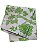 Toalha floral verde retangular (3,40 x 2m) - Imagem 1