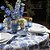 Toalha floral azul quadrada (1,75m) - Imagem 2