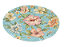 Prato slim centro de mesa turquesa Chita Maria (47 cm) - Imagem 1