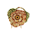 Prato Dior flor laranja - Imagem 1