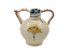 Vaso com alças e aplicação penas amarelas - Imagem 1