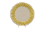 Sousplat com borda relevo penas amarelas - Imagem 1