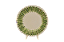 Prato raso com borda relevo penas verdes - Imagem 1