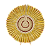 Sousplat cocar amarelo - Imagem 1