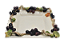 Cinzeiro quadrado fundo com aplicação de uvas - Imagem 1
