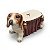 Enfeite cachorro basset hound com almofada - Imagem 1