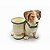 Enfeite cachorro basset hound com vasinho - Imagem 1