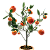Bonsai de laranja em cobre e ferro G - Imagem 3