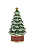 Mini árvore de natal em resina com luzinhas (25,6 cm) - Imagem 1