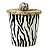 Lixeira zebra com tampa taboa - Imagem 1