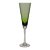 Jogo 6 taças champagne verde canelado - Imagem 1