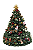 Mini árvore de natal musical decorada (18,5 cm) - Imagem 1
