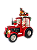 Brinquedo de Natal trator Papai Noel - Imagem 1