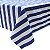 Toalha de mesa listrada azul e branco 3m x 1,80 - Imagem 1