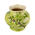 Cachepot verde com aplicação azeitonas - Imagem 1