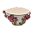 Cachepot Shabby M aplicação flores de íris - Imagem 1