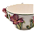 Cachepot Shabby M aplicação flores de íris - Imagem 4
