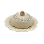 Manteigueira com relevo de ramos de cosmos - Imagem 1