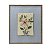 Quadro com relevo de flores e tecido listrado 5 - Imagem 1