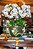 Cachepot shabby G com flor de íris aplicada - Imagem 3
