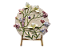 Prato decorativo com aplicação de flores - Imagem 1