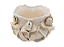 Cachepot P off white com aplicação de flor de íris - Imagem 1