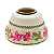 Cachepot chinês ponto cruz colorido - Imagem 1