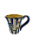 Caneca galo com listras azuis - Imagem 1