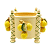 Cachepot limão siciliano com colunas - Imagem 1