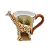 Caneca decorativa/vaso meia lua girafa - Imagem 1