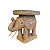 Mesa lateral elefante em rattan - Imagem 1