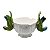 Cachepot palmeira branco com dupla de pássaros (53 cm) - Imagem 1