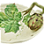 Bowl de repolho G com aplique de alcachofra - Imagem 2