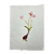 Tela pintada à mão flores rosas com raízes - Imagem 1