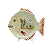 Prato raso peixe com desenho de casinha - Imagem 1