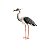 Garça em pelúcia - Imagem 1