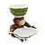 Macaco com bowl e petisqueira folha de banana - Imagem 1