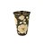 Copo de metal floral cinza - Imagem 1