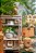 Base abajur com aplique de buriti com pintura - Imagem 3