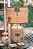 Base abajur com aplique de buriti com pintura - Imagem 2