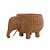 Cesto elefante G em rattan (65 cm) - Imagem 1