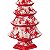 Mini árvore de Natal chinoiserie vermelha - Imagem 3