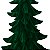 Mini árvore de Natal veludo verde - Imagem 2